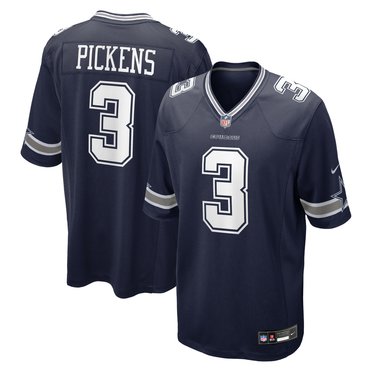 Dallas Cowboys George Pickens Navy Game Jersey