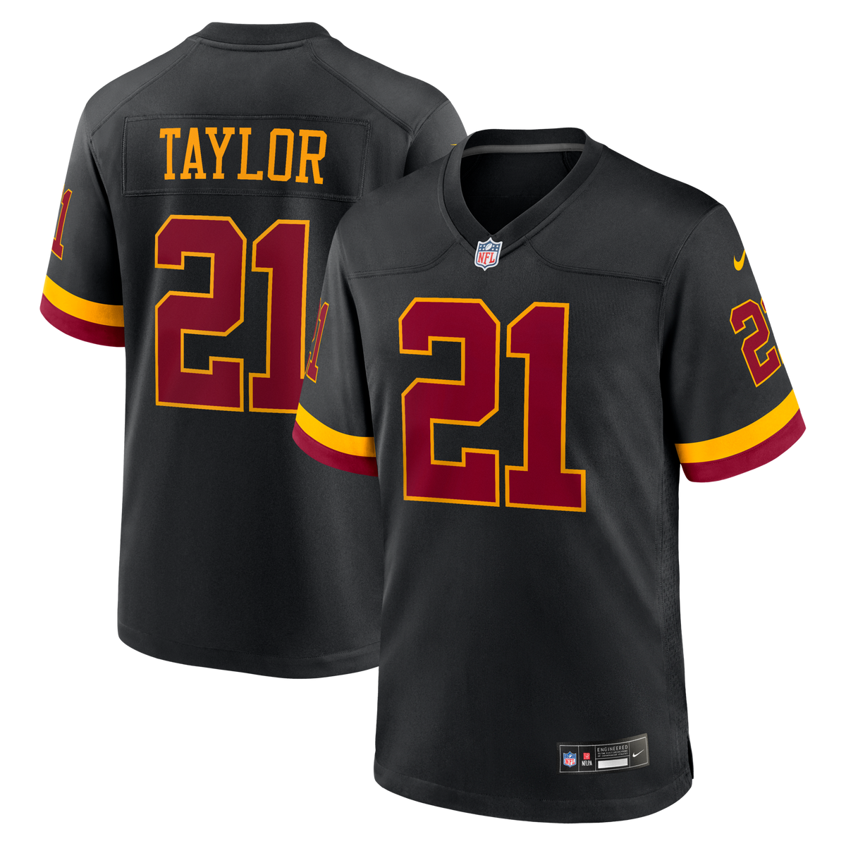 Washington Commanders Sean Taylor Black Hail Raiser Alternate Retired Player Game Jersey