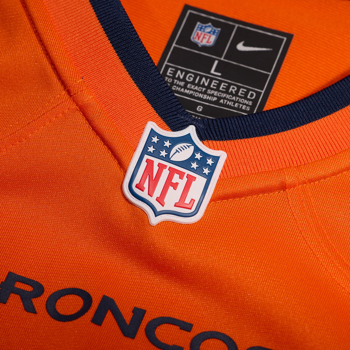 Denver Broncos John Elway Orange Team Retired Player Game Jersey