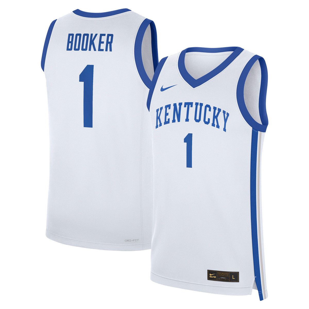 Devin Booker White Kentucky Wildcats Performance Replica Basketball Jersey