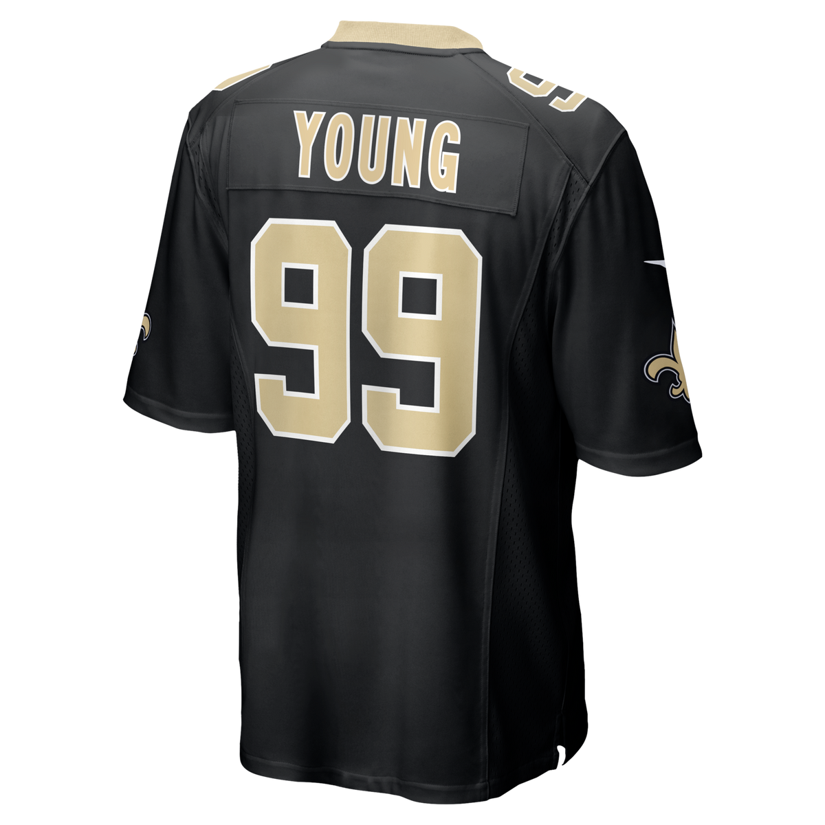 New Orleans Saints Chase Young Black Game Jersey