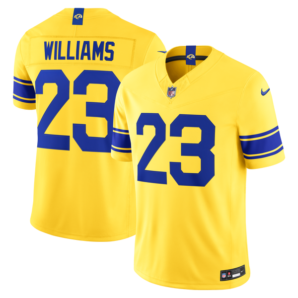 Los Angeles Rams Kyren Williams Classic Sol Vapor F.U.S.E. Stitched Limited Jersey