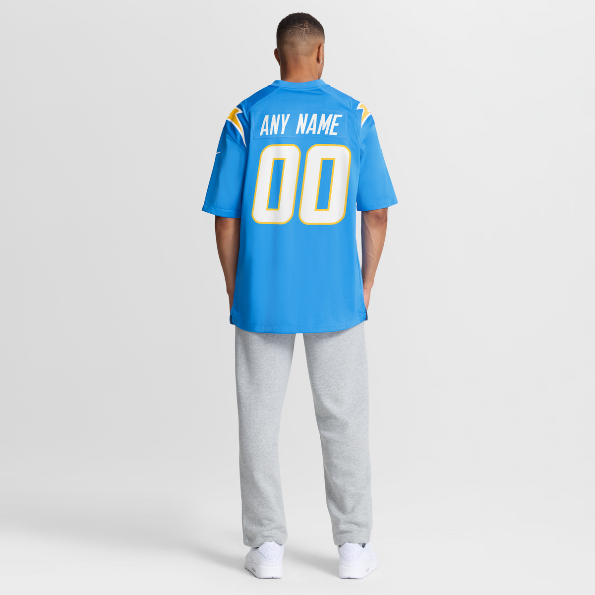 Los Angeles Chargers Powder Blue Custom Game Jersey