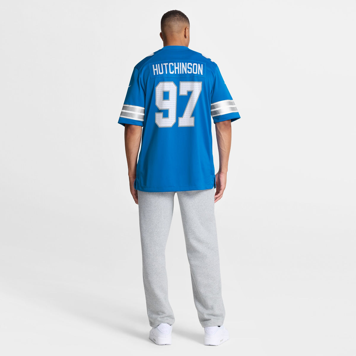 Detroit Lions Aidan Hutchinson Blue Game Jersey