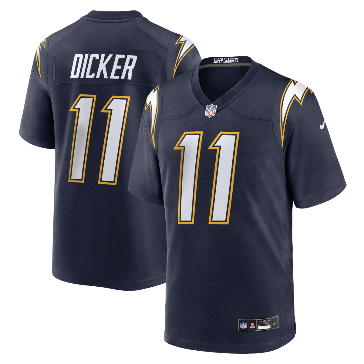 Los Angeles Chargers Cameron Dicker Navy Alternate Game Jersey