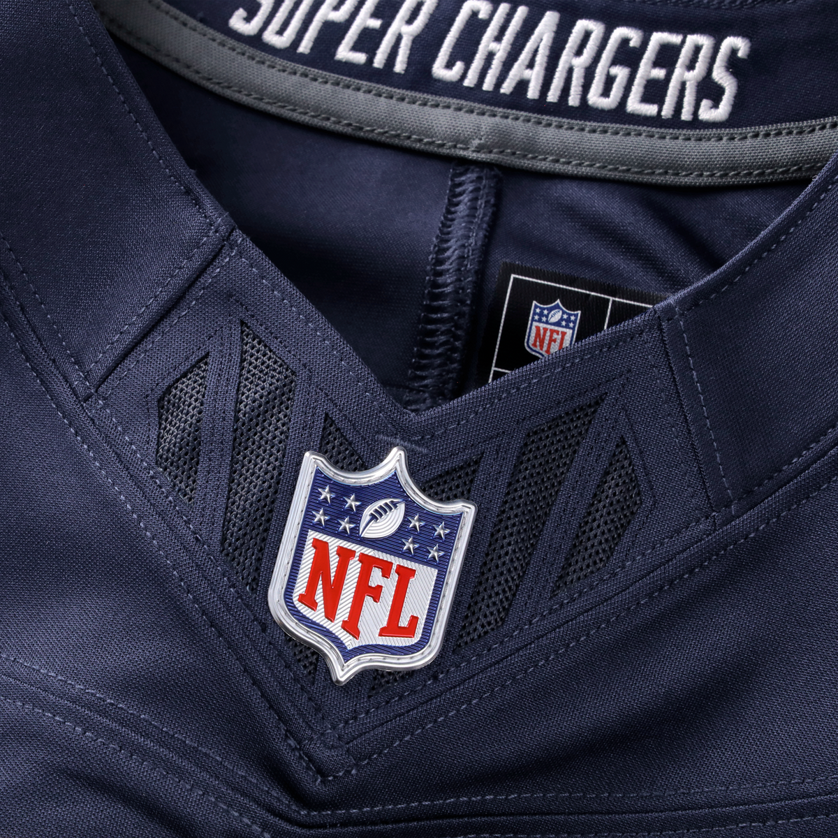Los Angeles Chargers Ladd McConkey Navy Alternate Super Chargers Vapor F.U.S.E. Stitched Limited Jersey