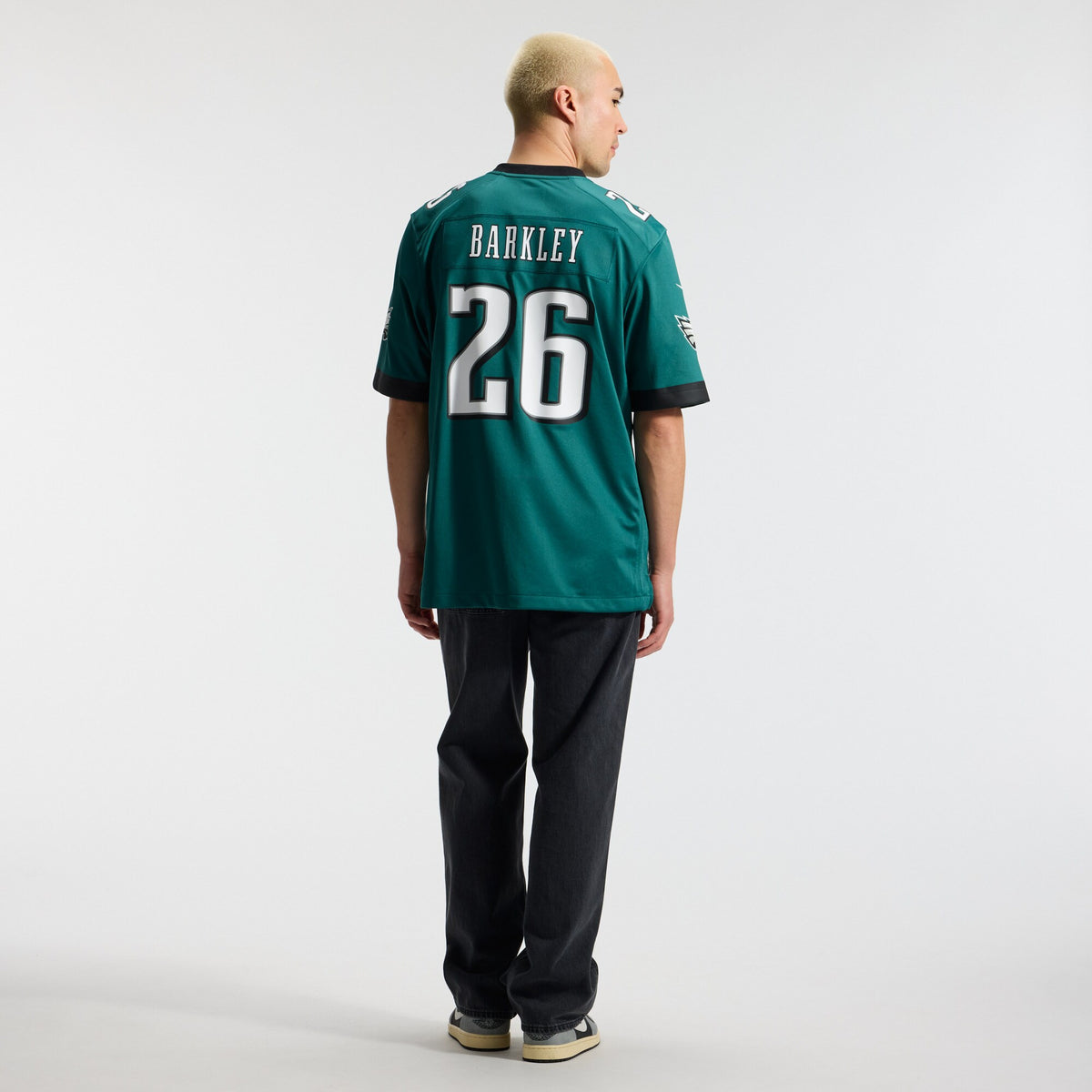 Philadelphia Eagles Saquon Barkley Midnight Green Team Game Jersey