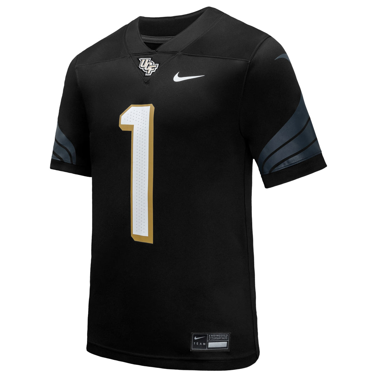 #1 Black UCF Knights Home Game Football Jersey