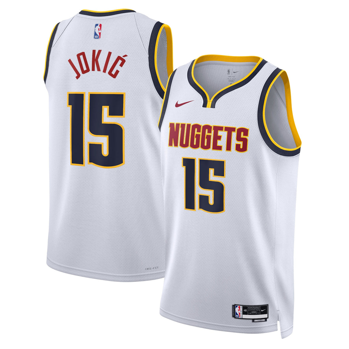 Denver Nuggets Association Edition Swingman Jersey - White - Nikola Jokić