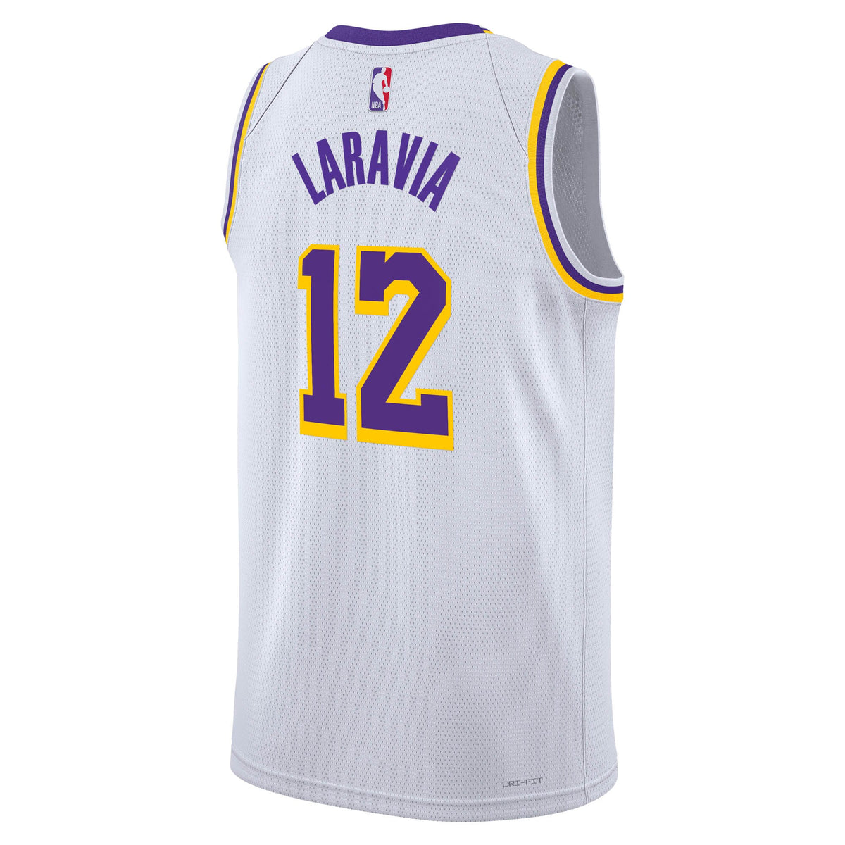 Los Angeles Lakers Association Edition Swingman Jersey - White - Jake LaRavia