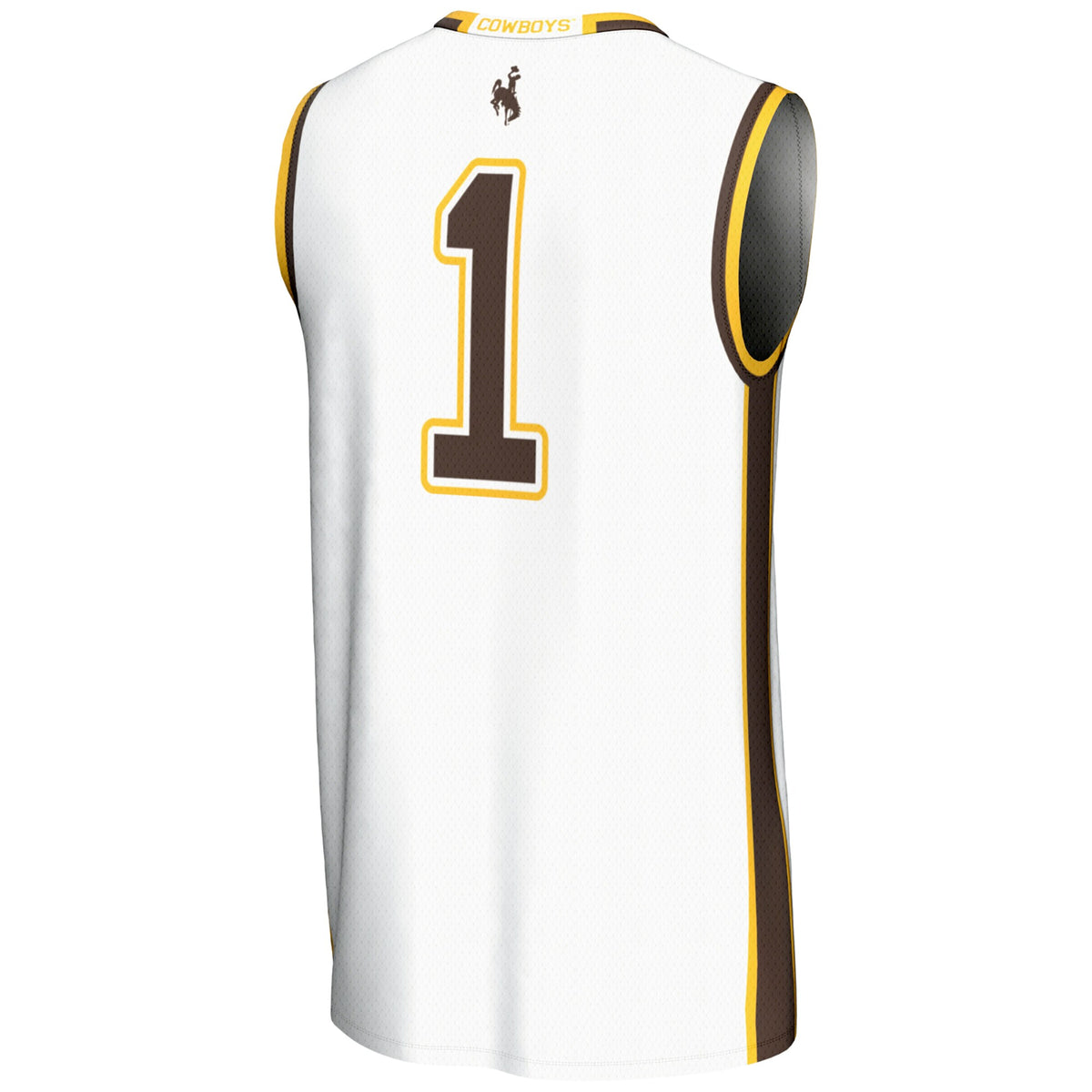 GameDay Greats #1 White Wyoming Cowboys Lightweight Basketball Jersey