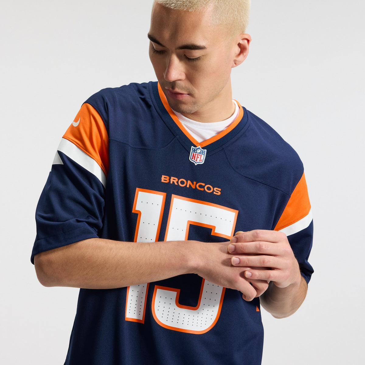 Denver Broncos Nik Bonitto Navy Alternate Game Jersey