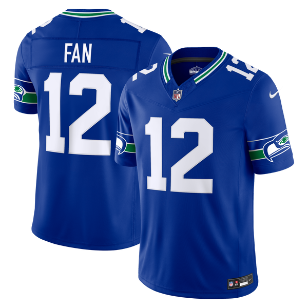 Seattle Seahawks 12s Royal Alternate Vapor F.U.S.E. Stitched Limited Jersey