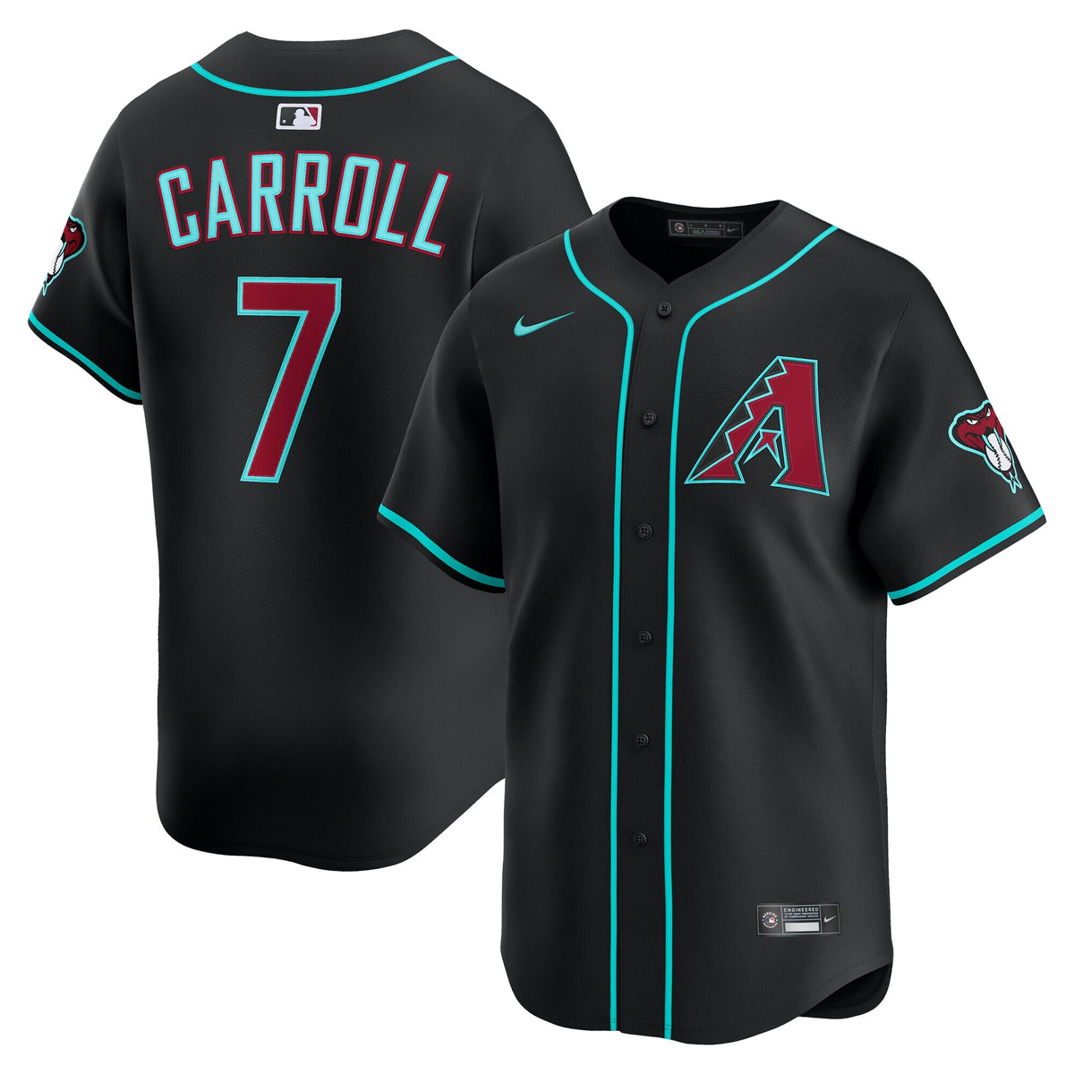 Arizona Diamondbacks Corbin Carroll Black Alternate Limited Player Jersey
