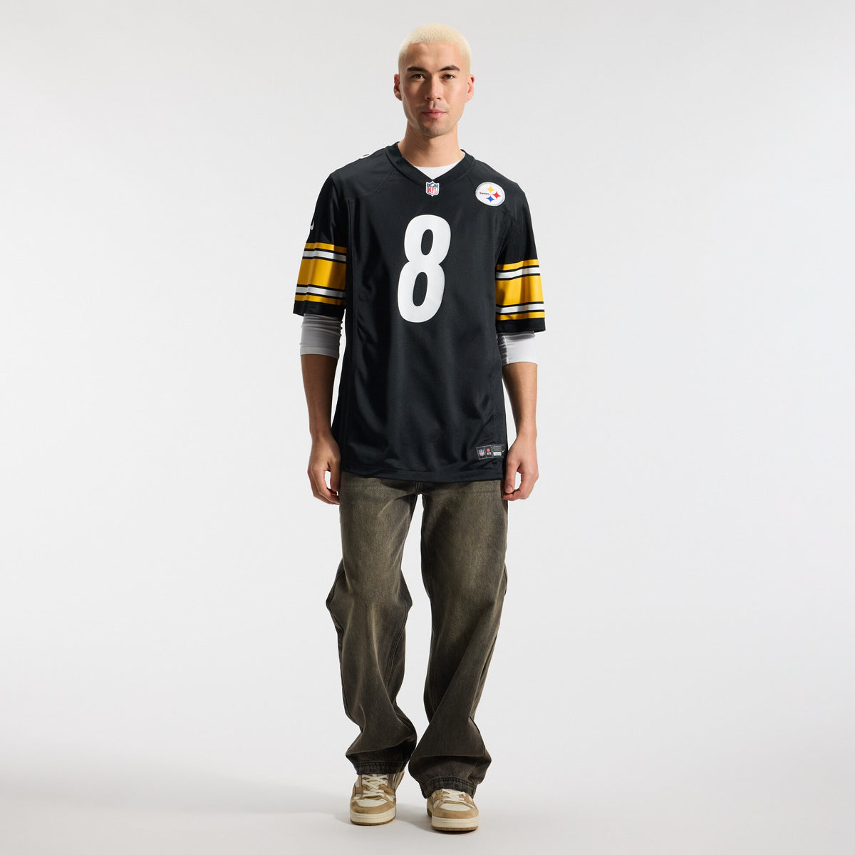 Pittsburgh Steelers Aaron Rodgers Black Game Jersey