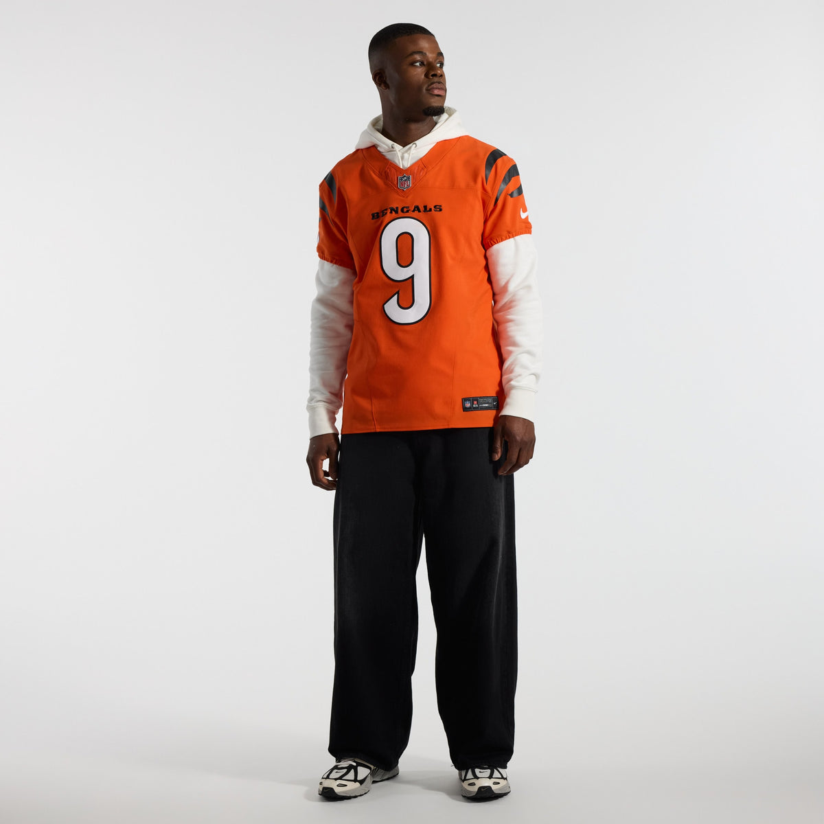 Cincinnati Bengals Joe Burrow Orange Team Vapor F.U.S.E. Elite Jersey