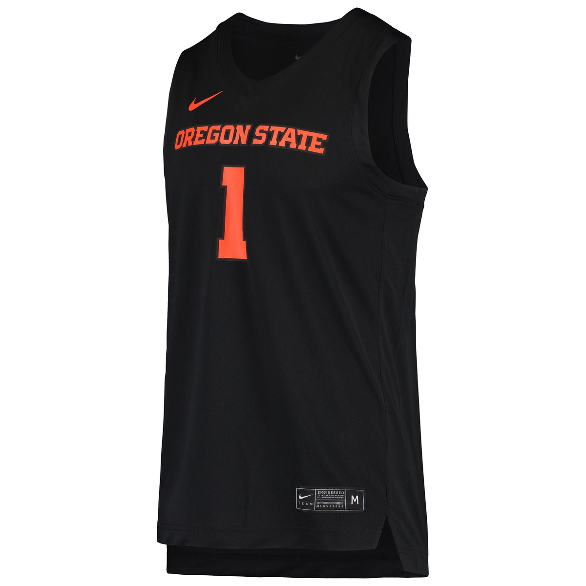 #1 Black Oregon State Beavers Replica Basketball Jersey