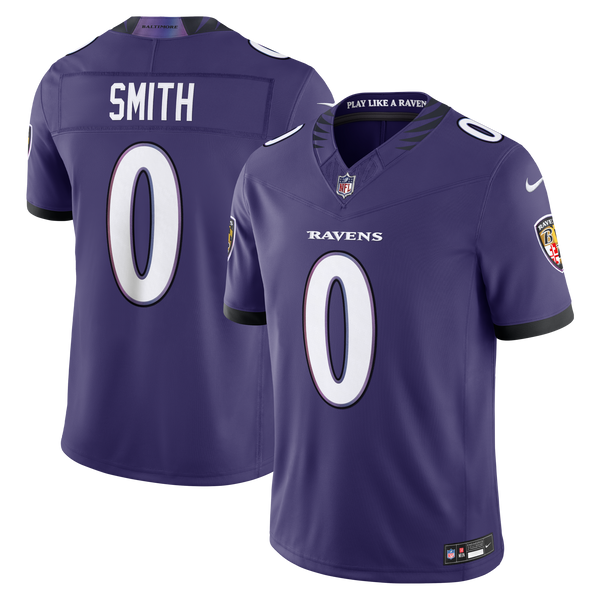 Baltimore Ravens Roquan Smith Purple Team Vapor F.U.S.E. Stitched Limited Jersey