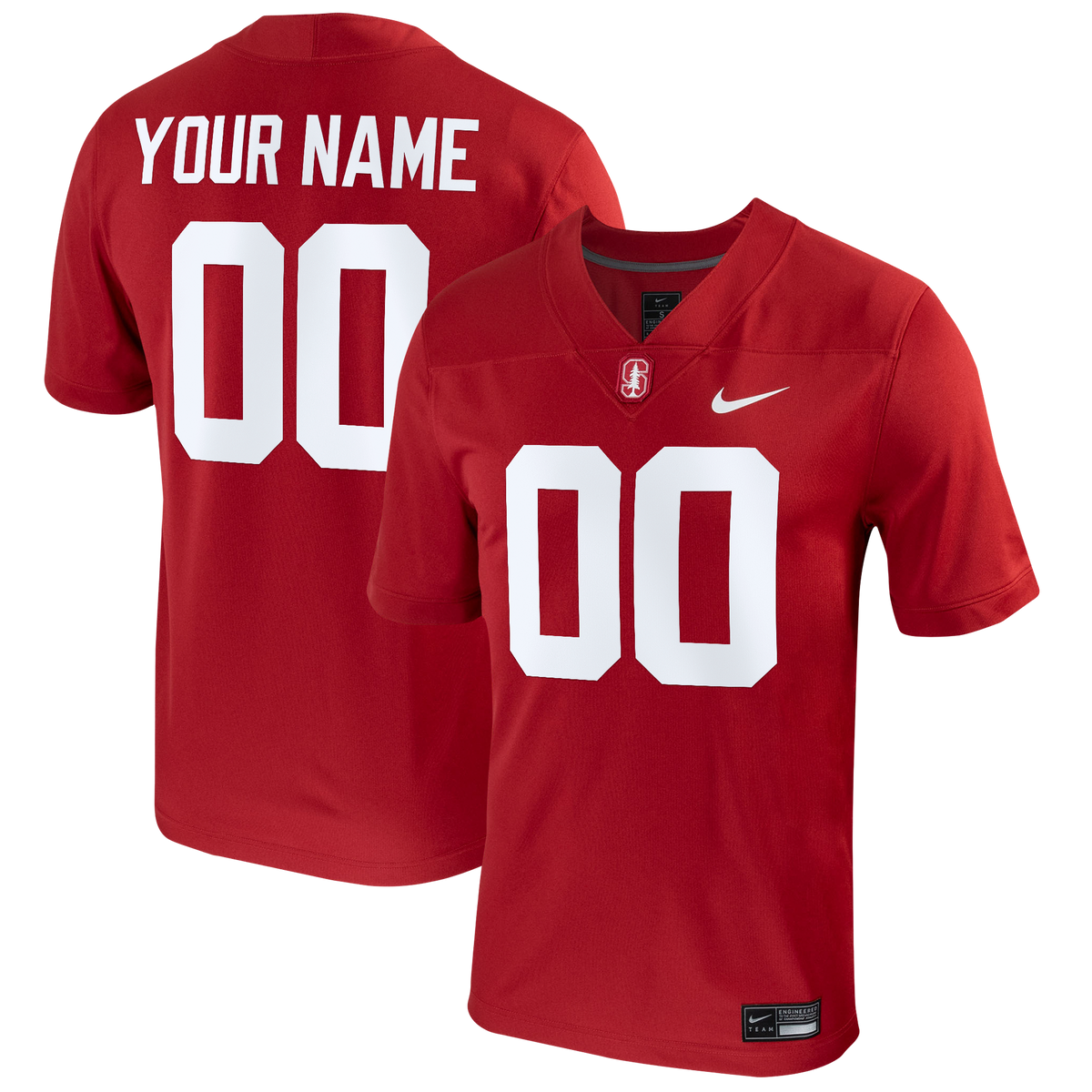 Cardinal Stanford Cardinal Football Custom Game Jersey