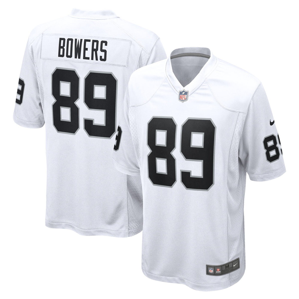 Las Vegas Raiders Brock Bowers White Game Jersey
