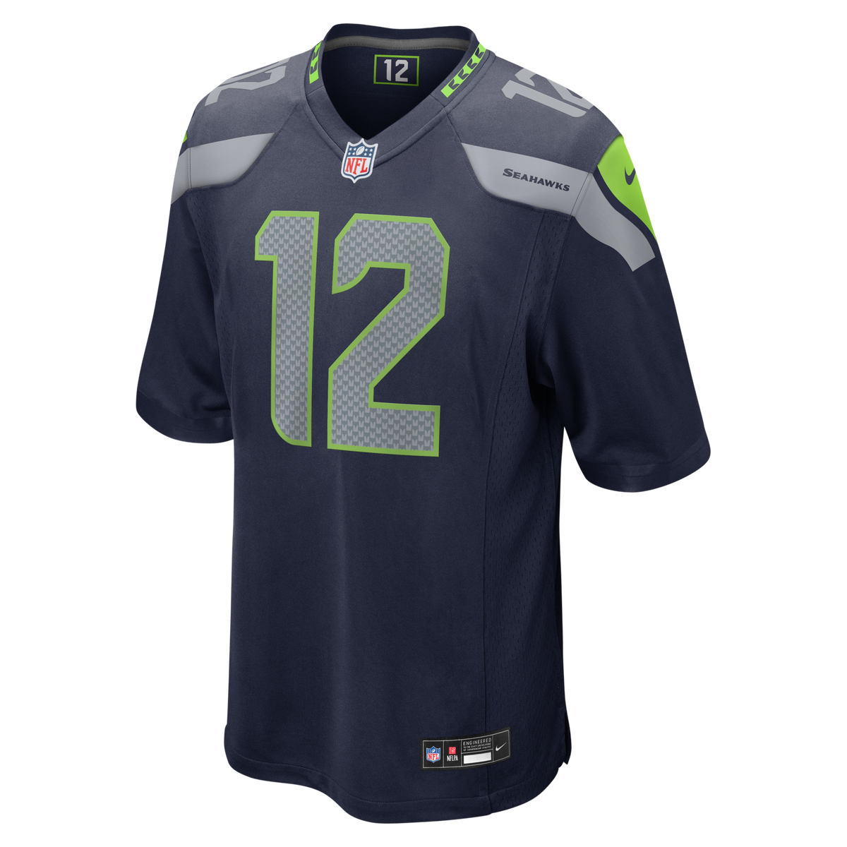Seattle Seahawks 12s College Navy Team Game Jersey