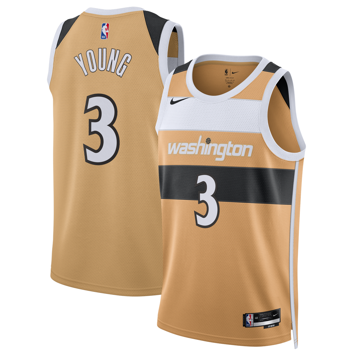 Washington Wizards 2025/26 City Edition Swingman Jersey - Tan - Trae Young