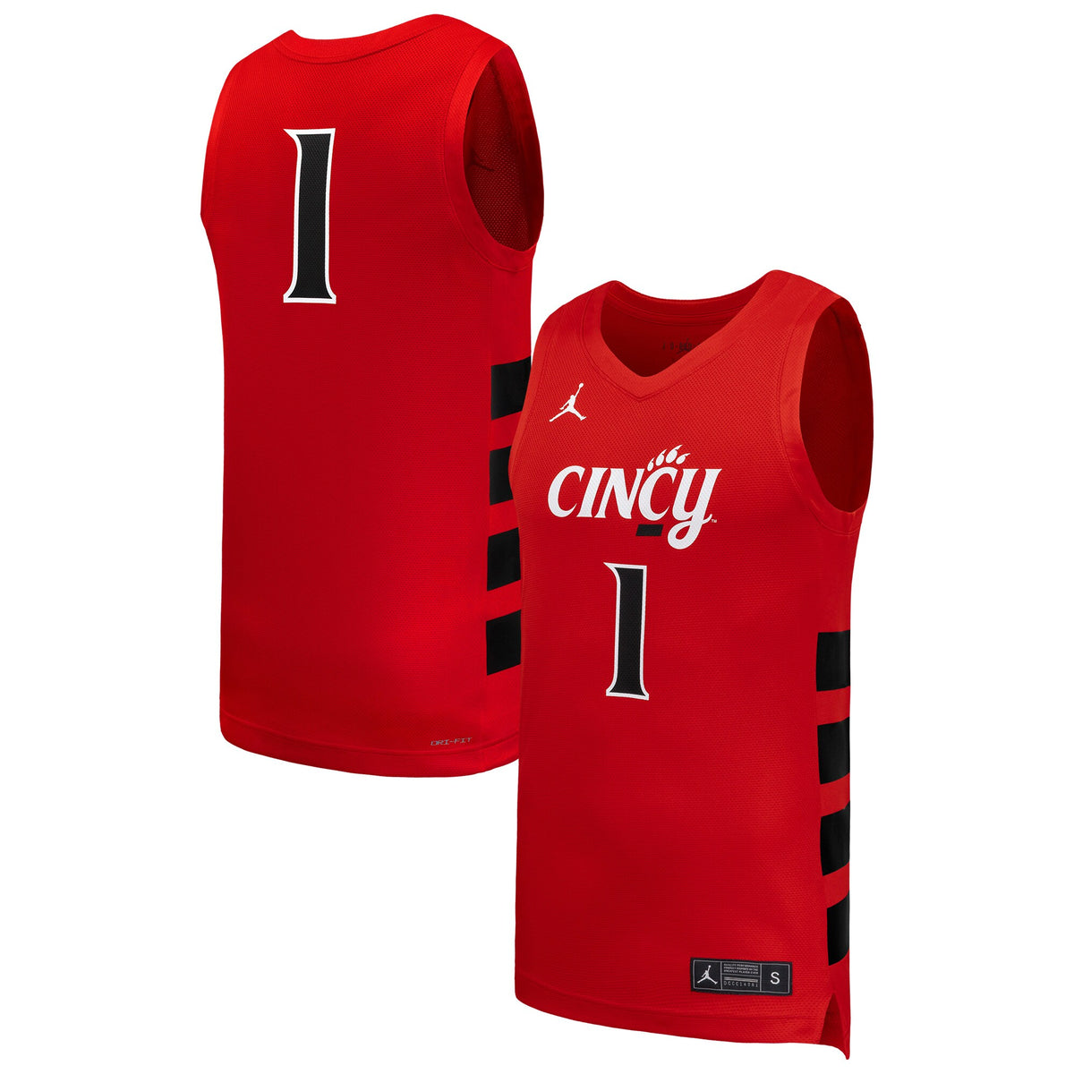 #1 Red Cincinnati Bearcats Replica Basketball Jersey