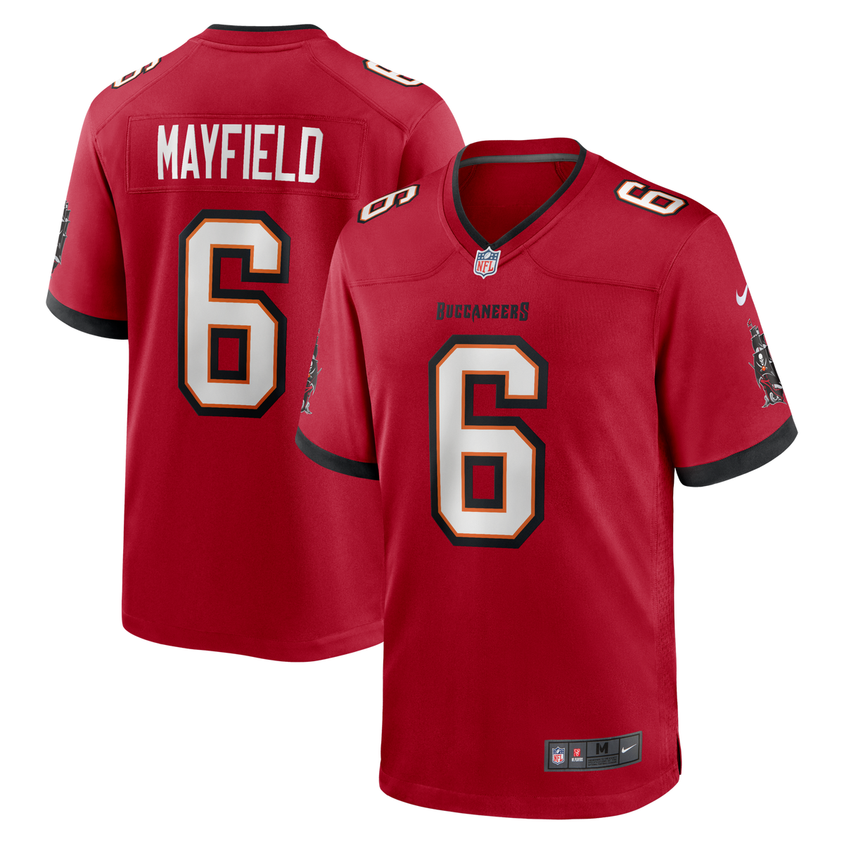 Tampa Bay Buccaneers Baker Mayfield Red Team Game Jersey