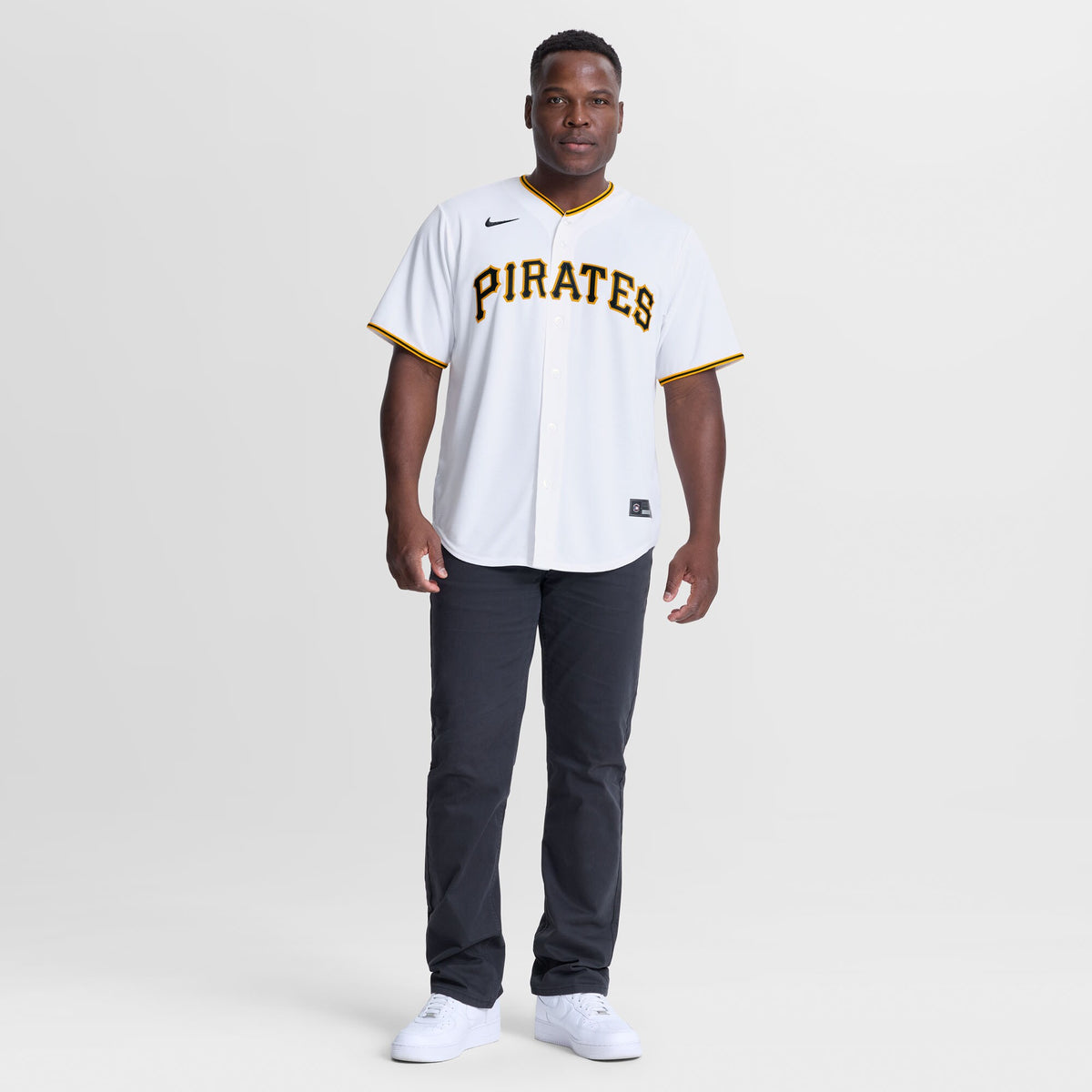 Pittsburgh Pirates Lake Bachar White Home Replica Jersey