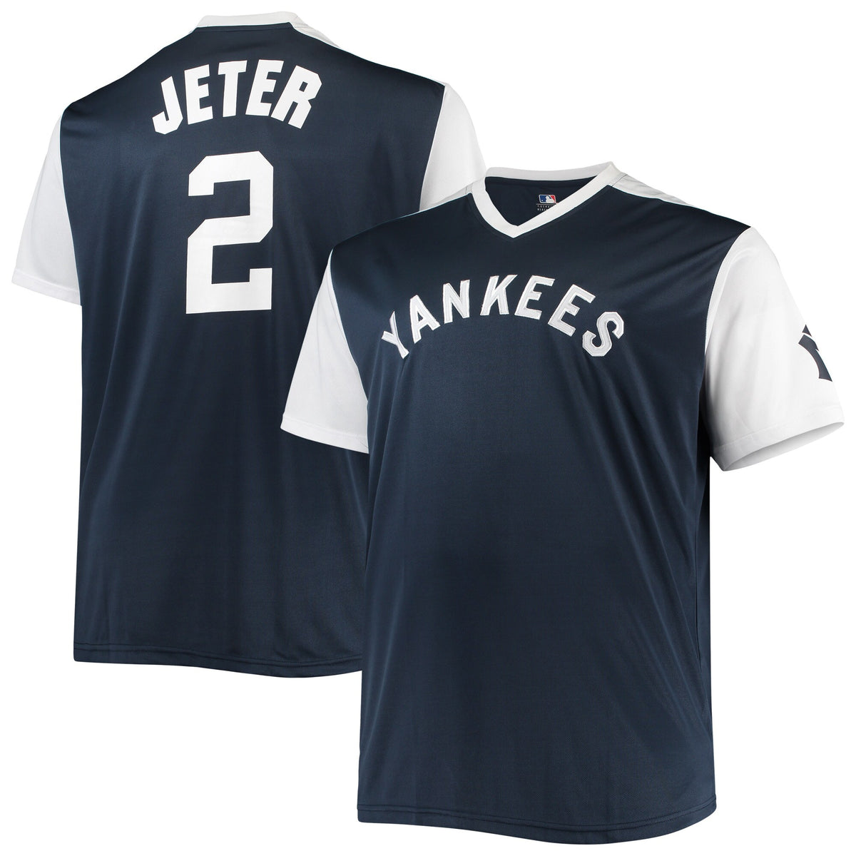 New York Yankees Derek Jeter Navy/White Cooperstown Collection Replica Player Jersey