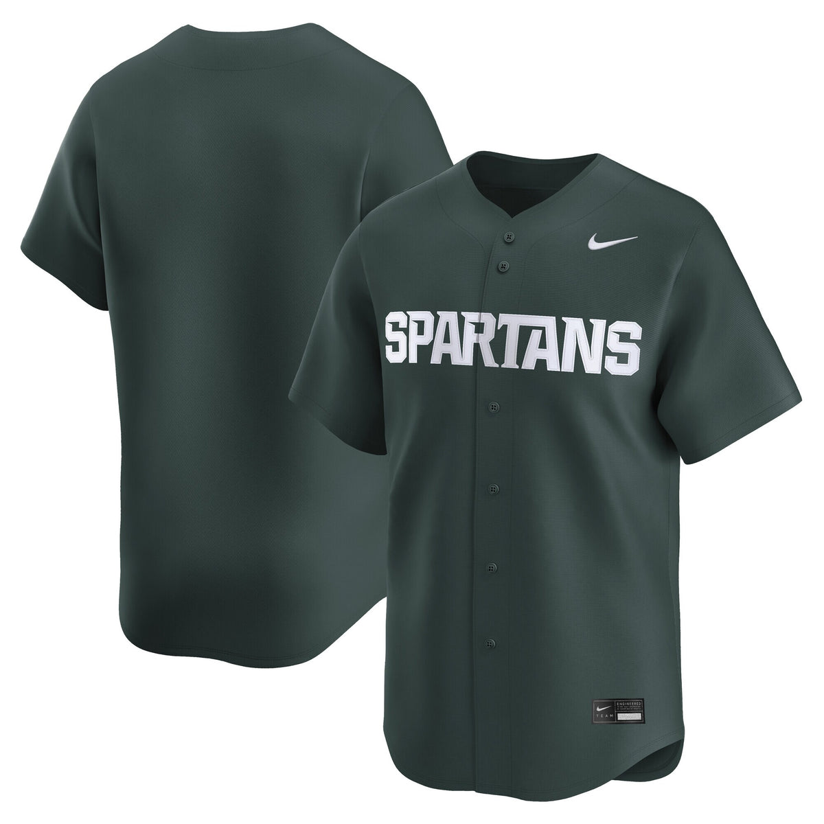 Green Michigan State Spartans Baseball Limited Jersey