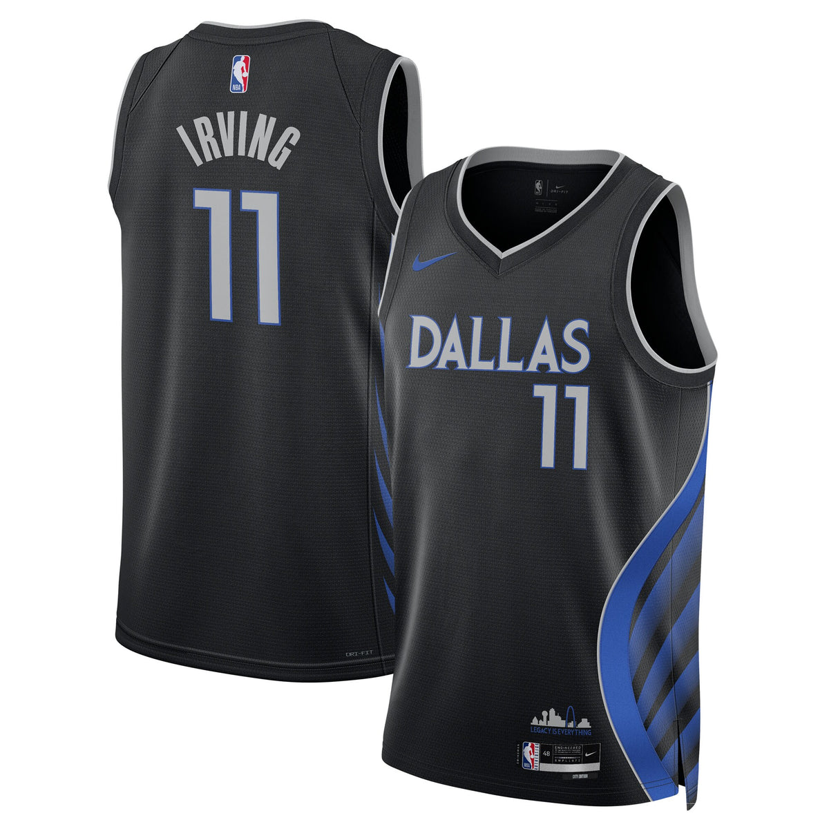 Dallas Mavericks 2025/26 City Edition Swingman Jersey - Black - Kyrie Irving