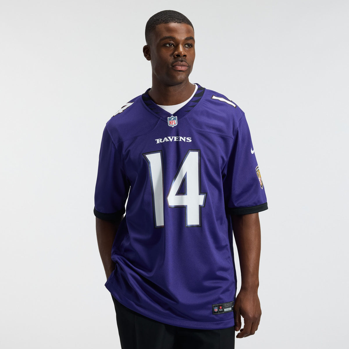 Baltimore Ravens Kyle Hamilton Purple Team Game Jersey