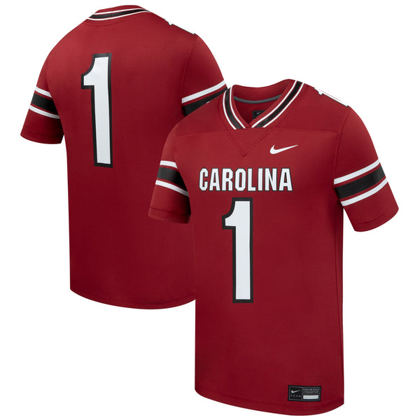 #1 South Carolina Gamecocks Home Replica Football Jersey - Garnet