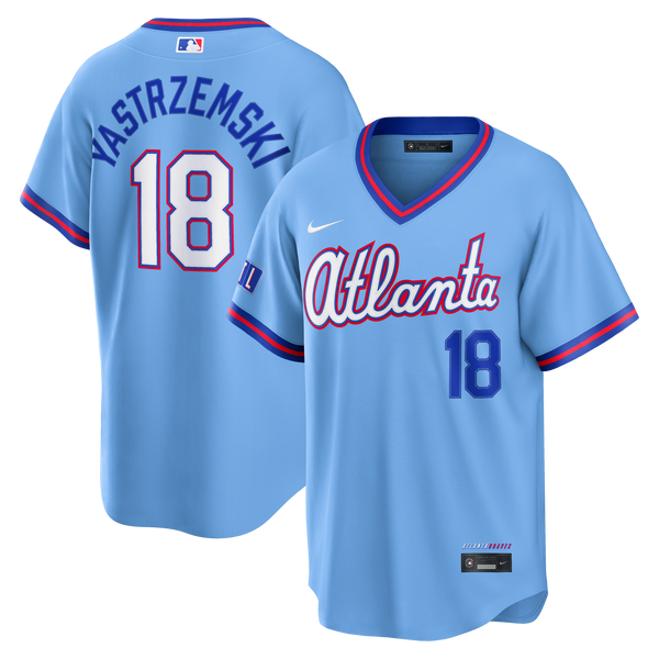 Atlanta Braves Mike Yastrzemski Powder Blue 2026 City Connect Stadium Jersey