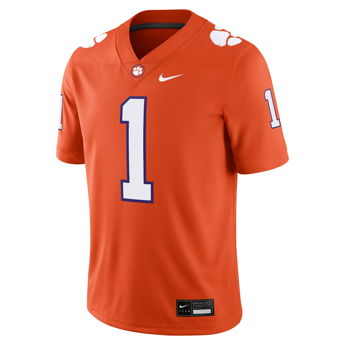 #1 Orange Clemson Tigers Game Jersey