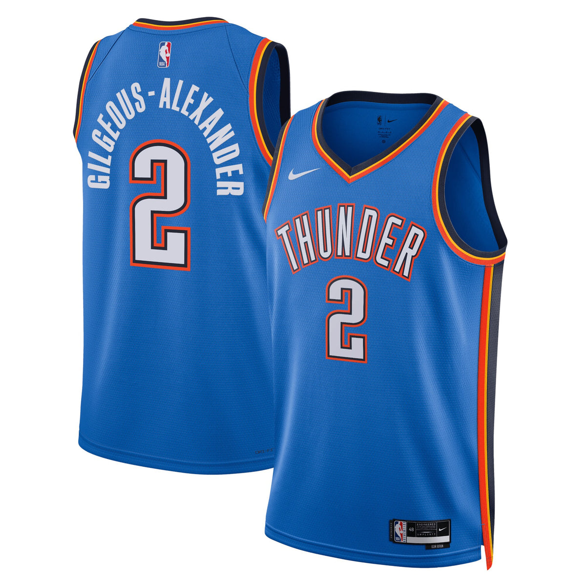 Oklahoma City Thunder Icon Edition Swingman Jersey - Blue - Shai Gilgeous-Alexander