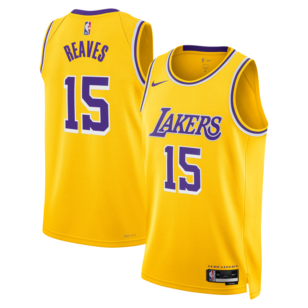 Los Angeles Lakers Icon Edition Swingman Jersey - Gold - Austin Reaves