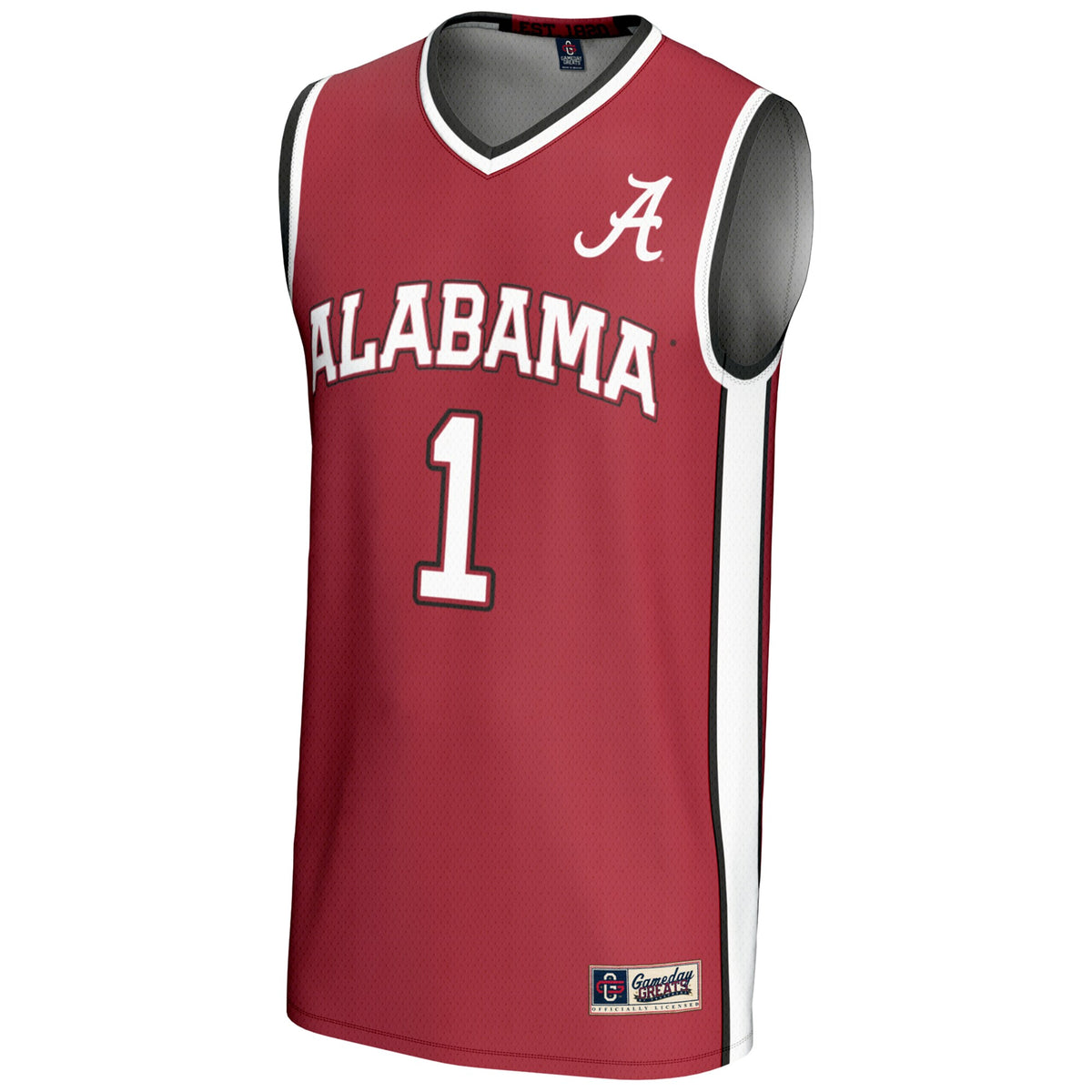 GameDay Greats #1 Crimson Alabama Crimson Tide Lightweight Basketball Jersey