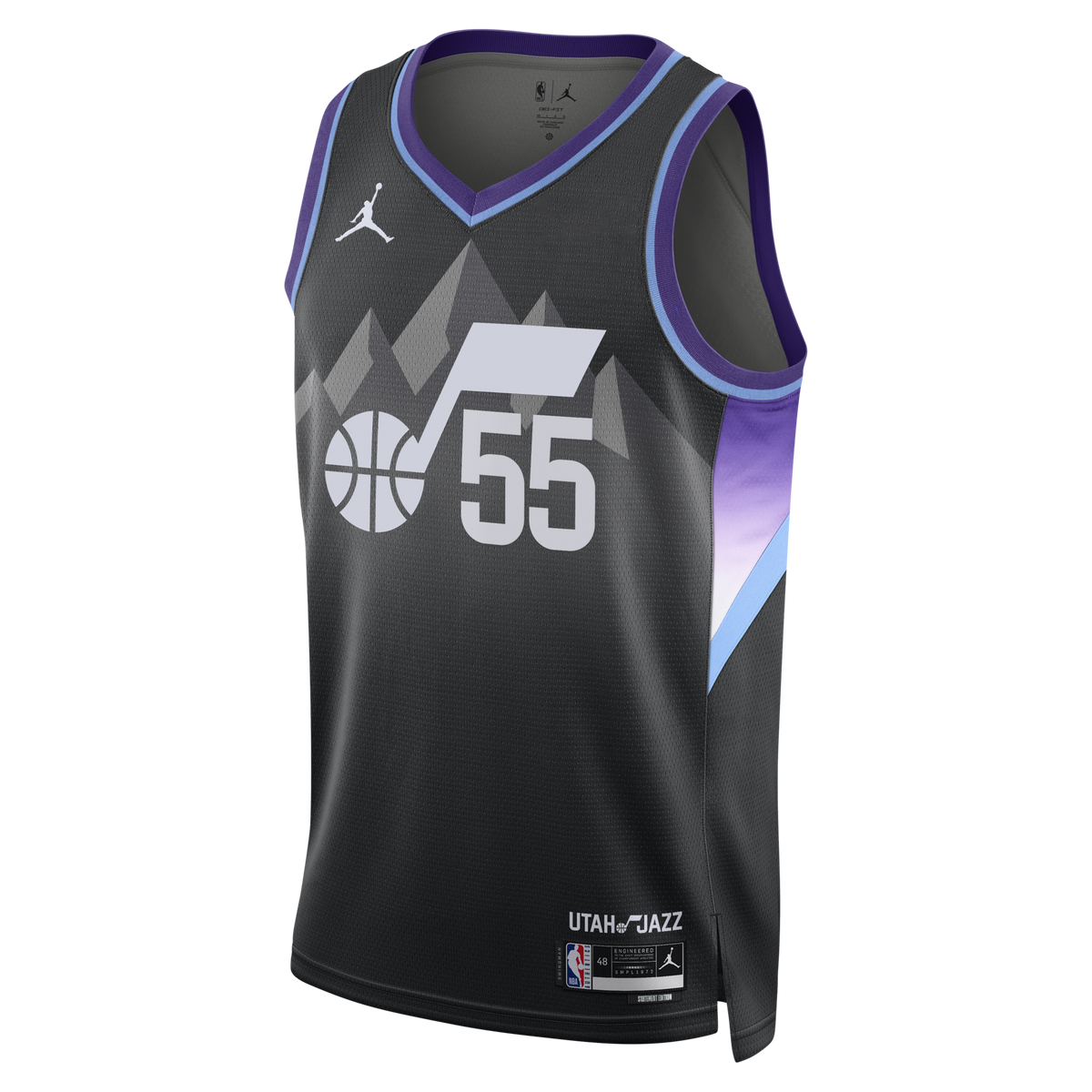 Utah Jazz Jordan Brand Statement Edition Swingman Jersey - Black - John Konchar -