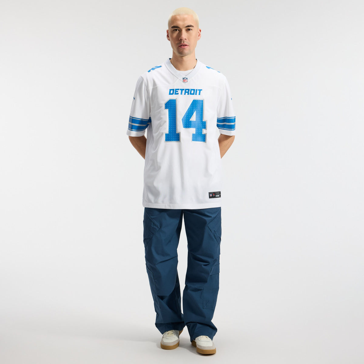 Detroit Lions Amon-Ra St. Brown White Game Jersey