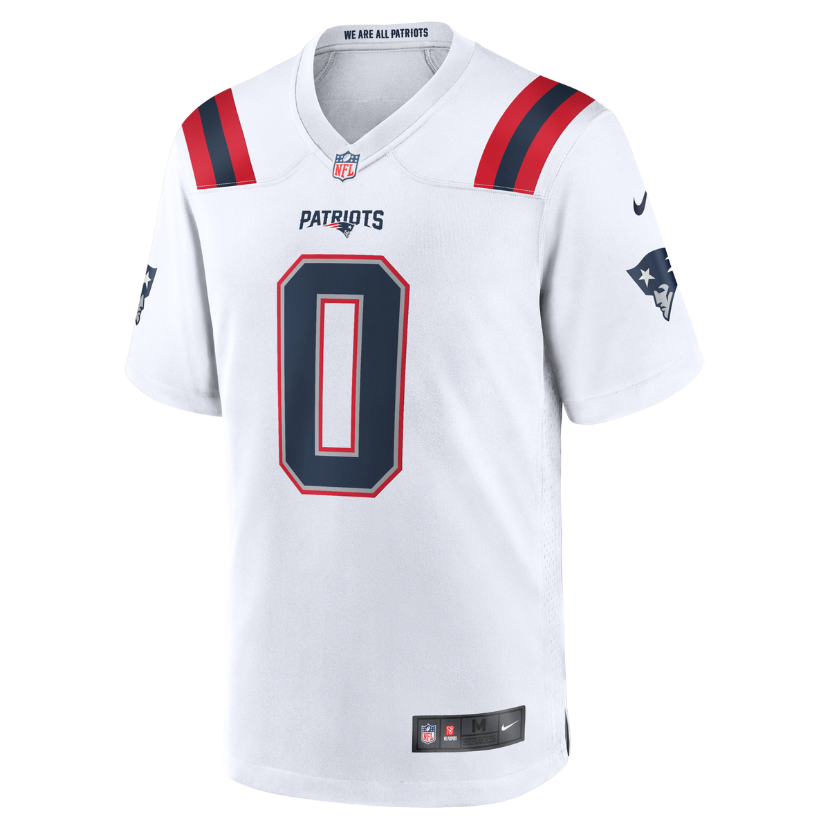 New England Patriots Christian Gonzalez White Game Jersey