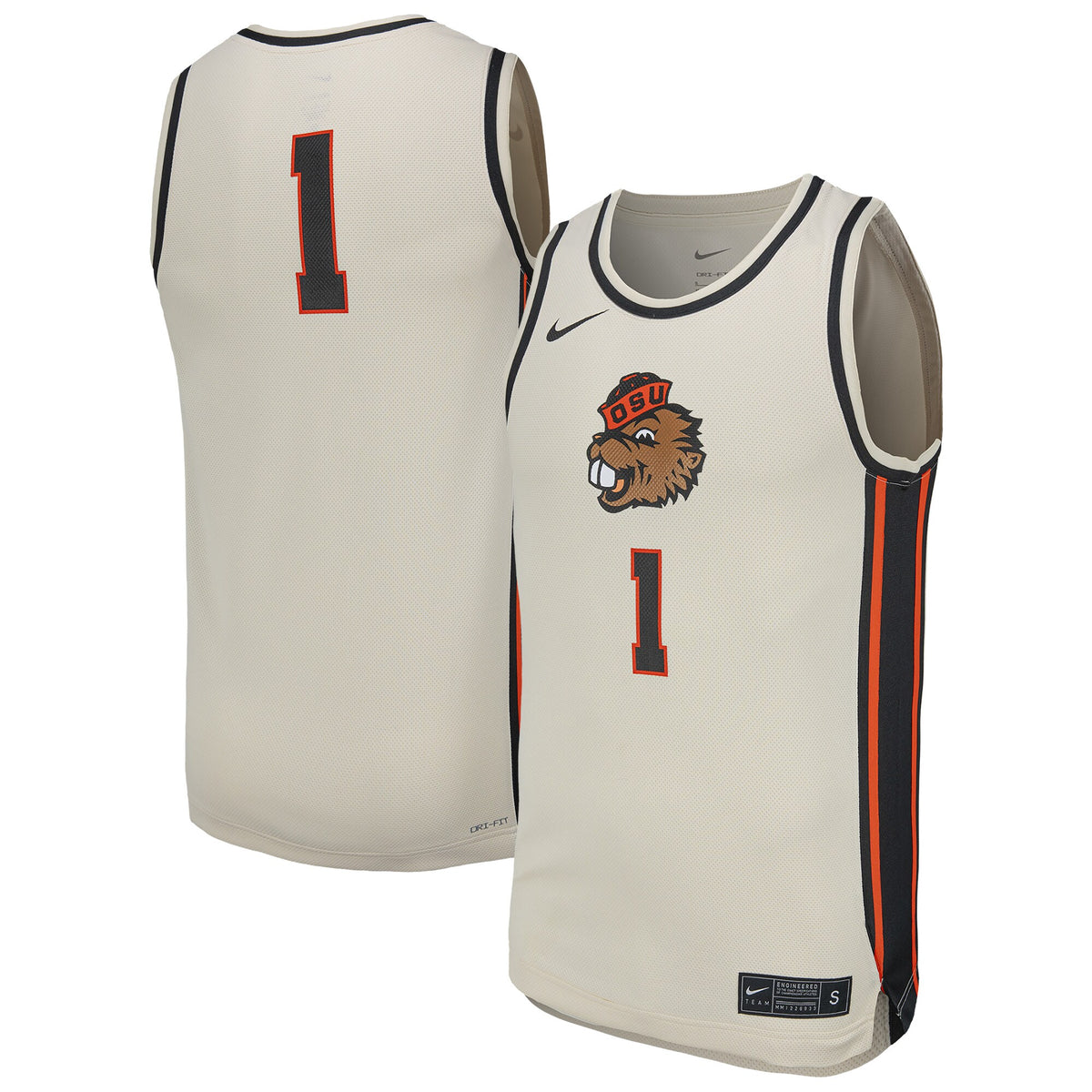 Natural Oregon State Beavers Replica Basketball Jersey