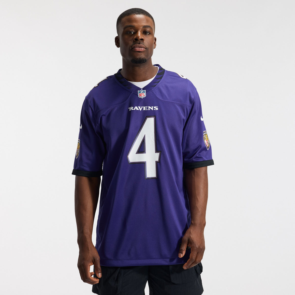 Baltimore Ravens Zay Flowers Purple Team Game Jersey