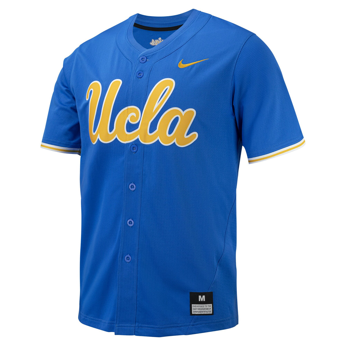 Blue UCLA Bruins Replica Full-Button Baseball Jersey