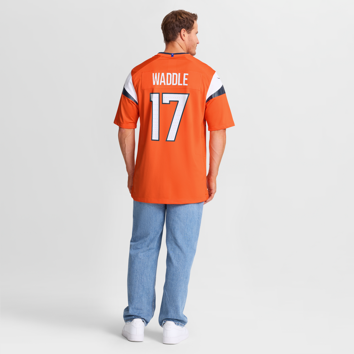 Denver Broncos Jaylen Waddle Orange Game Jersey