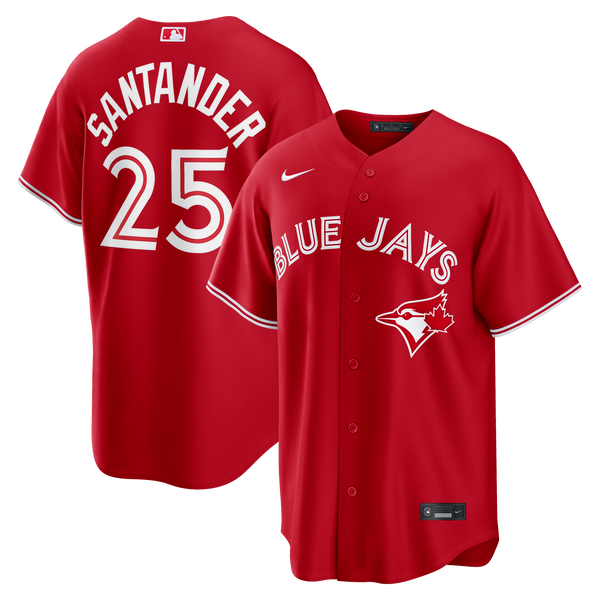 Toronto Blue Jays Anthony Santander Red Canada Day Replica Jersey