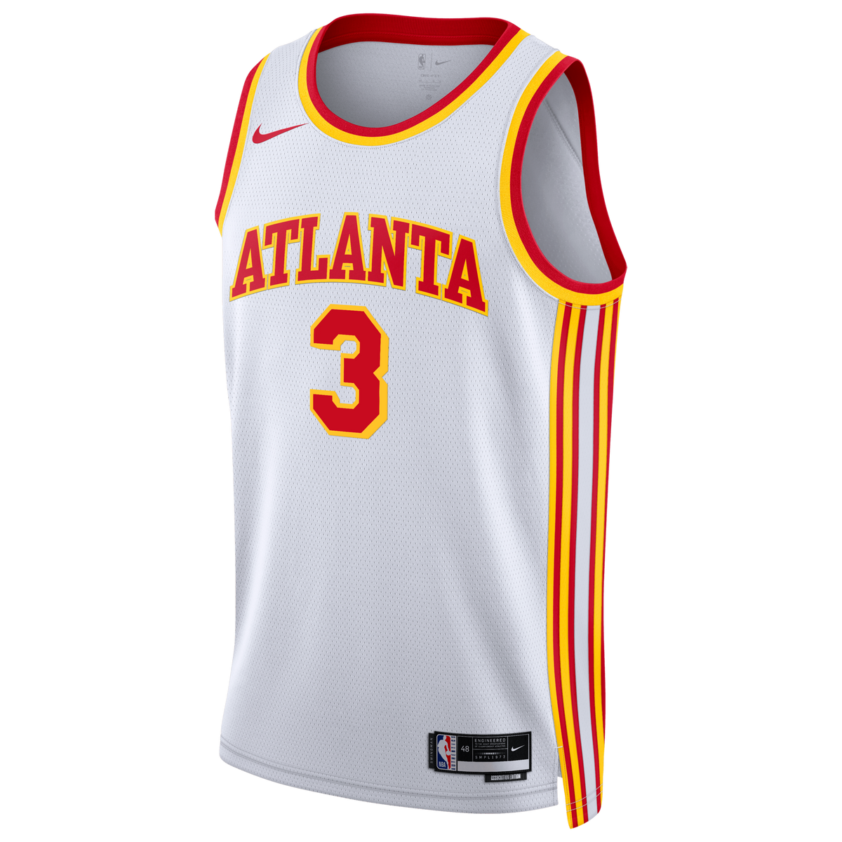 Atlanta Hawks Association Edition Swingman Jersey - White - CJ McCollum