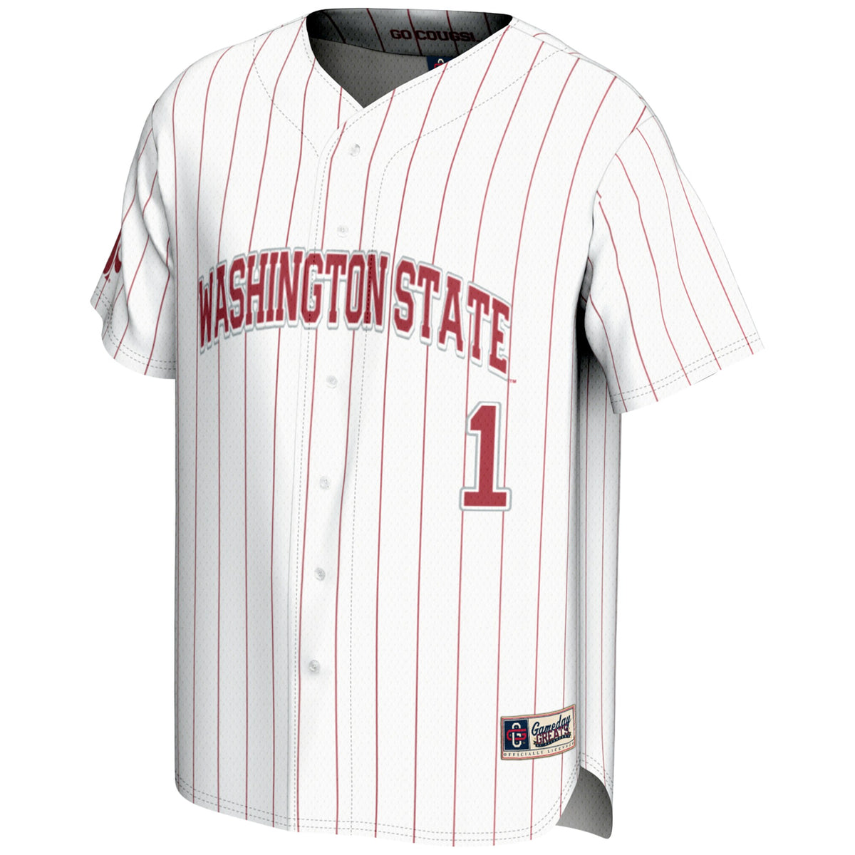 GameDay Greats #1 White Washington State Cougars Lightweight Baseball Jersey