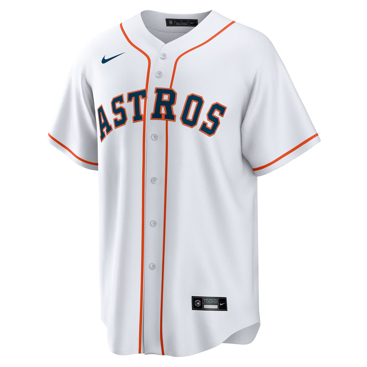 Houston Astros White #1 Dad Home Replica Jersey
